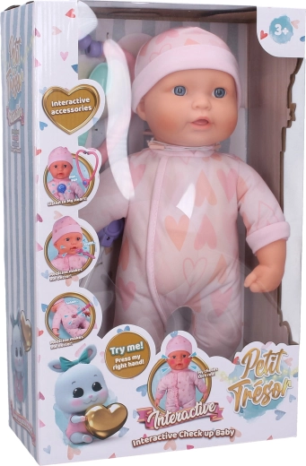 Sygt baby med lyde og effekter 37 cm