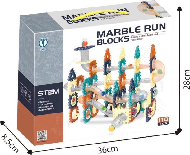 Kuglebane – byggesæt 110 dele