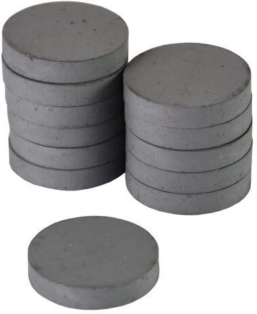 Magnet 26 mm sort, sæt med 12 stk