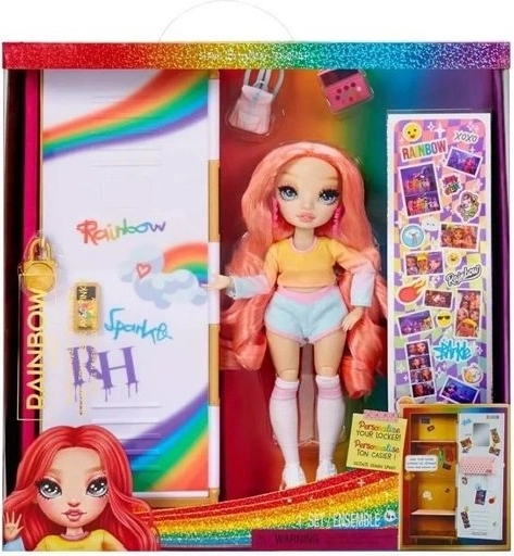Rainbow High modedukke med skoleskab (locker) og tilbehør