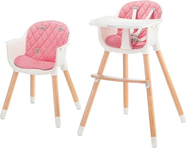 Kinderkraft højstol Sienna 2-i-1 rosa
