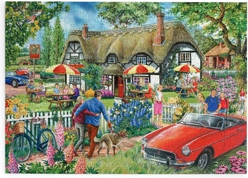 Puslespil House of Puzzles Landsbykro, 500 store brikker