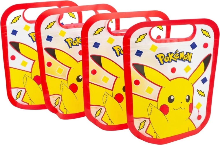 Sæt med genlukkelige poser POKÉMON 4 stk.