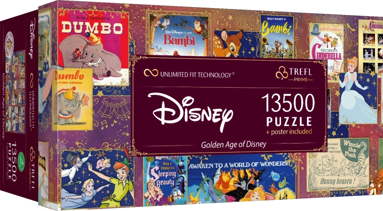 Puslespil 13500 brikker Guldtiden Disney