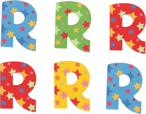 Træbogstav Stjerne R Bigjigs Toys