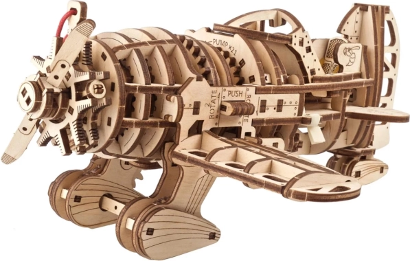Træmekanisk puslespil Fly Mad Hornet 3D fra Ugears