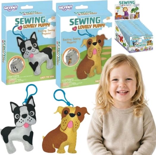 Woopie Sewing Lovely Puppy – sysæt til børn (DIY-hundevedhæng)