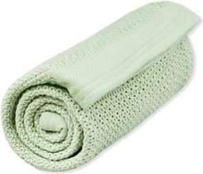 Vinter & Bloom tæppe Soft grid organic tender green