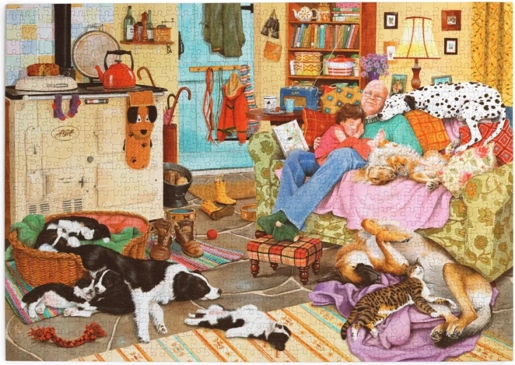 Puslespil House of Puzzles Hundehvile 1000 brikker