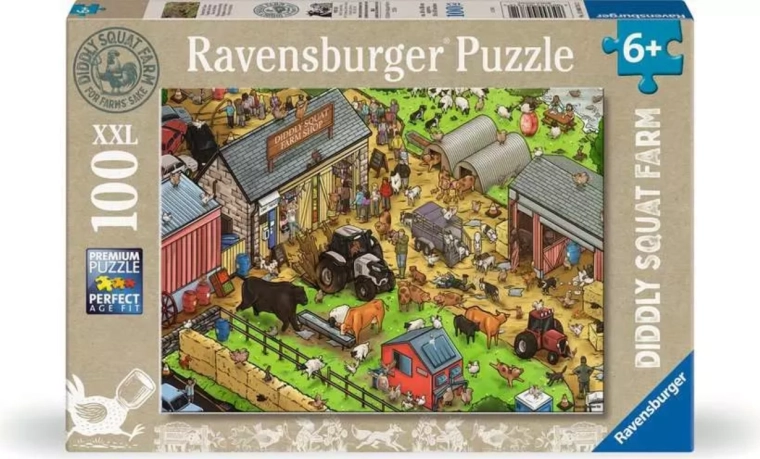 Ravensburger puslespil Diddly Squat Farm Shop XXL 100 brikker