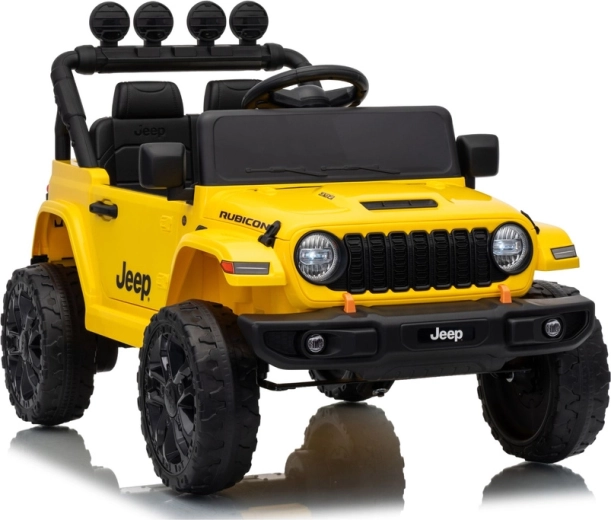 Elektrisk legetøjsbil Jeep Rubicon 24 V gul