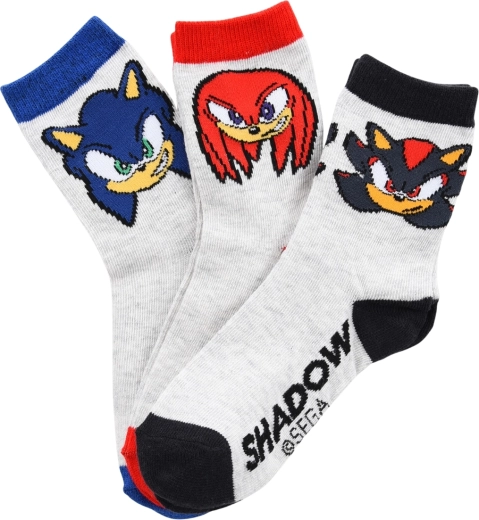 Børnesokker Sonic the Hedgehog – sæt med 6 par