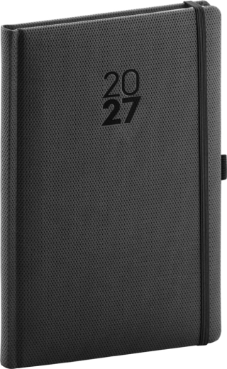 Notique ugentlig kalender Diamante 2027 sort 15 × 21 cm