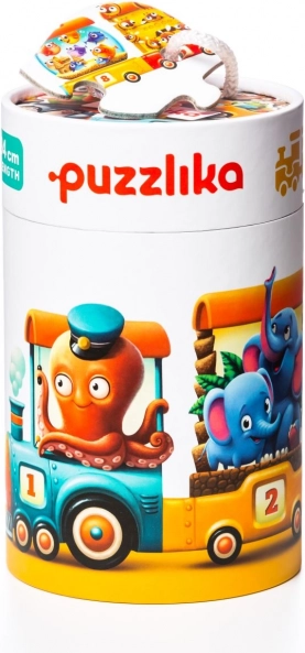 Puzzlika Tog – læringspuslespil 20 brikker, 94 cm