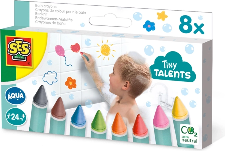 Tiny Talents badekridt 8 stk.