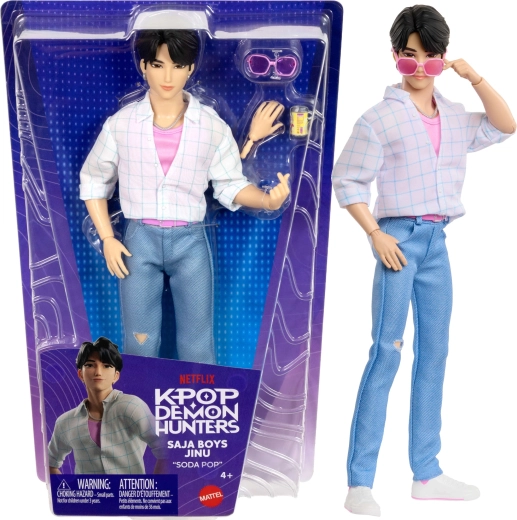 Mattel KPop Demon Hunters Saja Boys Jinu „Soda Pop“ modedukke 30 cm