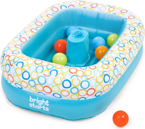 Bright Starts oppusteligt badekar og boldbassin Bathe & Giggle 2 i 1
