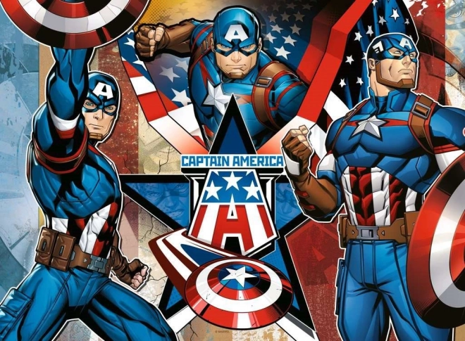 Ravensburger puslespil Marvel: Captain America XXL 100 brikker
