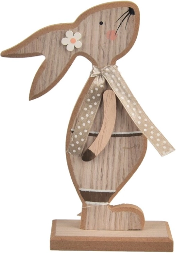 Trædekoration kanin Kiss gråbrun 16 cm