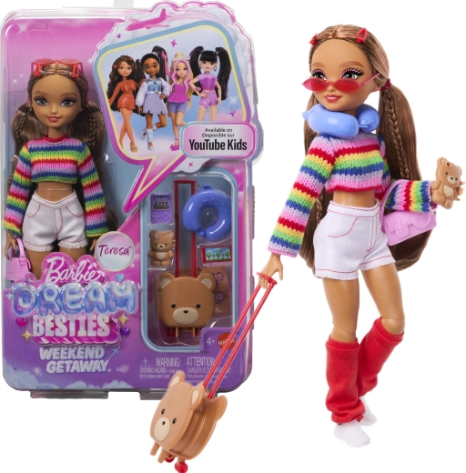 Barbie Dream Besties Teresa – modedukke til weekendtur med tilbehør