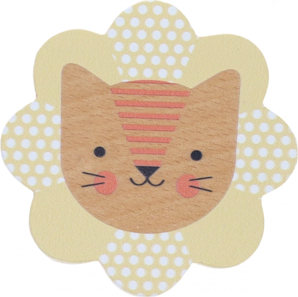 Petit Collage træ-rangle lille løve