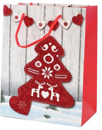 Papir julegavepose Toro 23 × 18 × 10 cm, mix af motiver