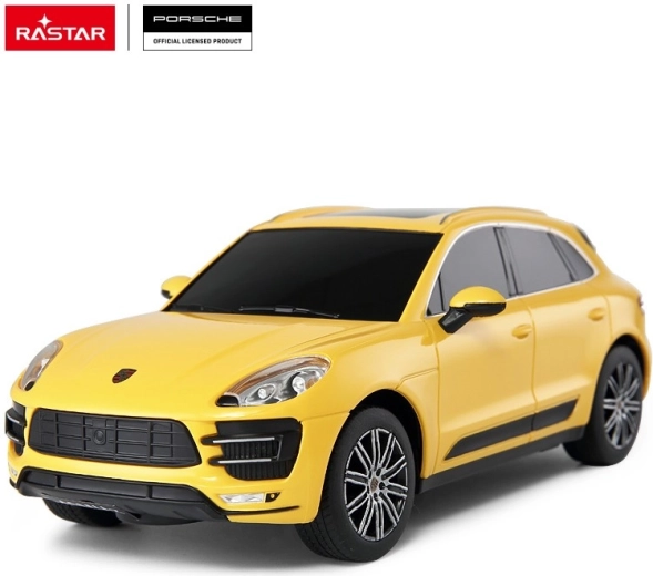 Rastar Porsche Macan Turbo fjernstyret bil 1:24 gul