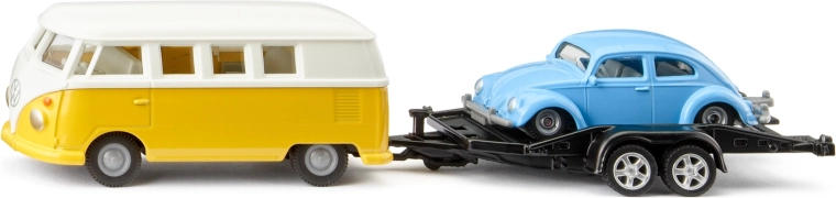 Siku Super – Volkswagen T1 med trailer og Boble 1:50