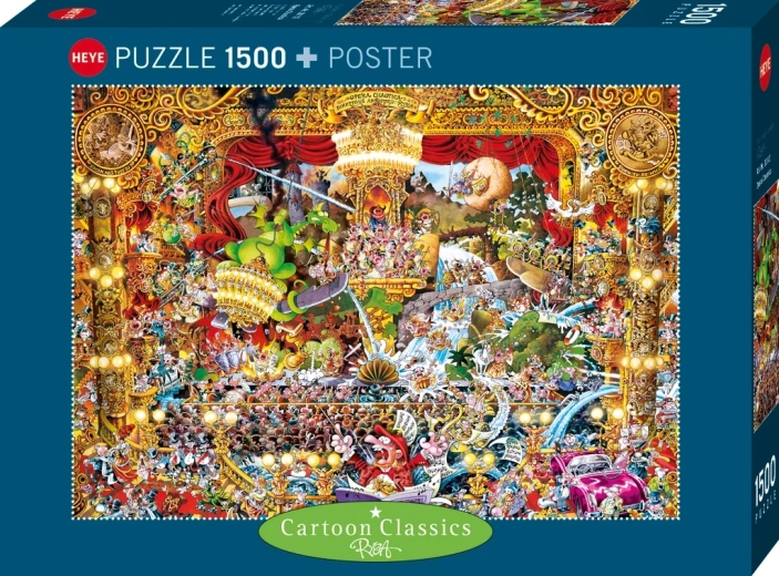 Heye-puslespil Cartoon Classics: Kaotisk opera med 1500 brikker