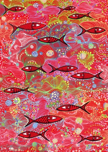 ENJOY puslespil dyb rød 1500 brikker