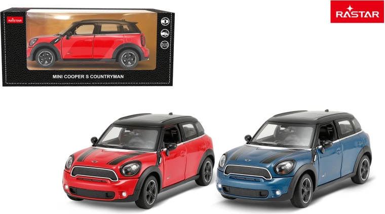 Bilmodel Rastar Mini Countryman 1:24 blå
