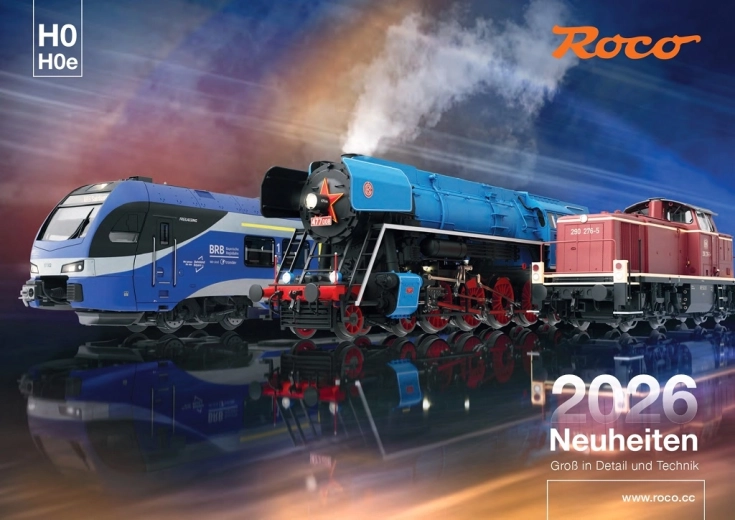 Roco katalog over nyheder 2026 på engelsk