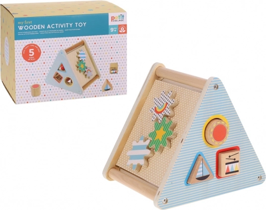 Petit Collage mit første træ aktive legetøj