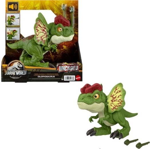 Jurassic World brølende dilophosaurus