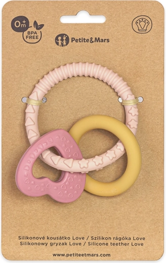 Silikonebidering Love Cute Pink PETITE&MARS