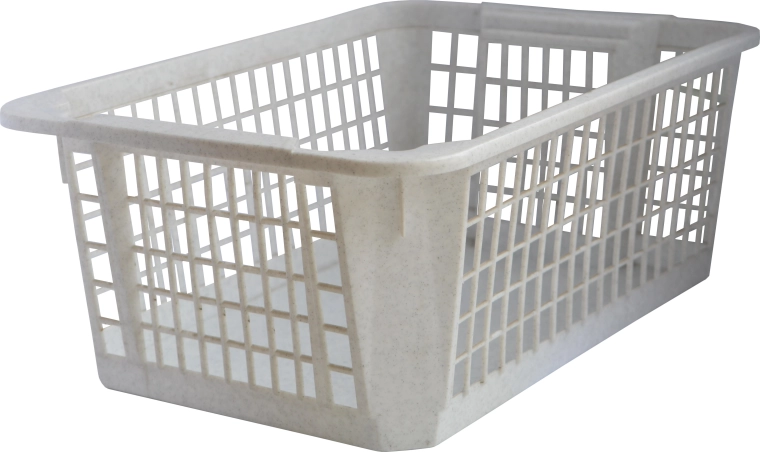 Plastisk stabelbar kurv 36 × 26 × 14 cm