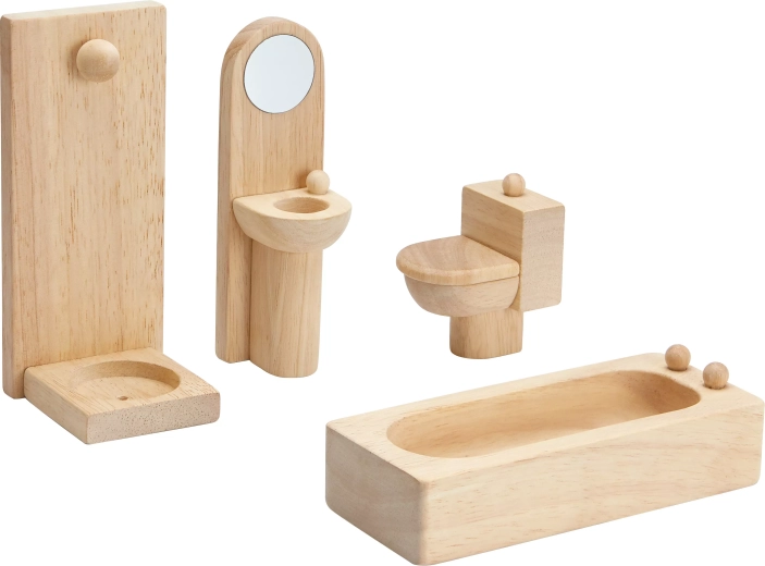 PlanToys badesæt til dukkehus