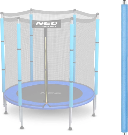 Øverste stolpe til trampolin med sikring til ydre net 4,5 ft blå Neo-Sport