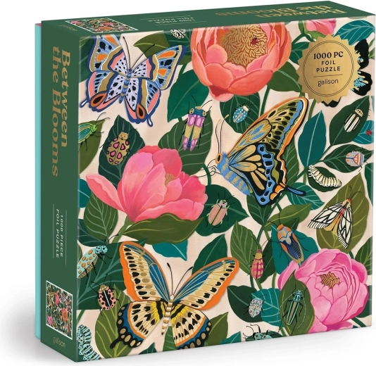 Galison foliepuslespil Mellem blomster 1000 brikker