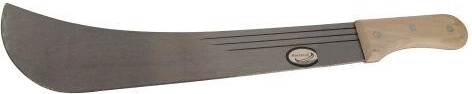 Machete med træhåndtag 55 cm, rustfri klinge 16″