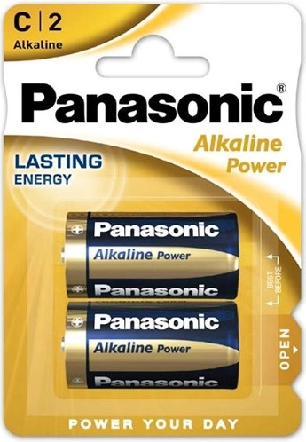 Panasonic Alkaline Power LR14 C batterier, 2 stk.