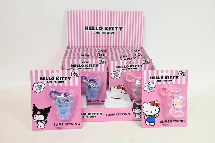 Hello Kitty nøglering med slime (2 varianter)