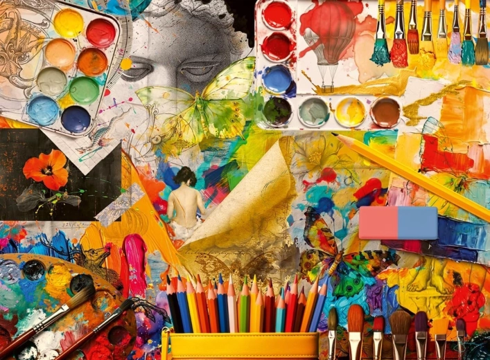 RAVENSBURGER puslespil Kunstneratelier 500 brikker