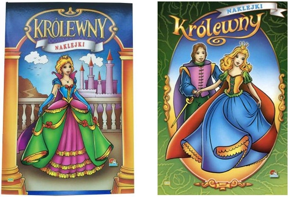 Malebog med klistermærker – prinsesser
