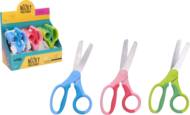 Venstrehåndssaks 13 cm – tofarvet