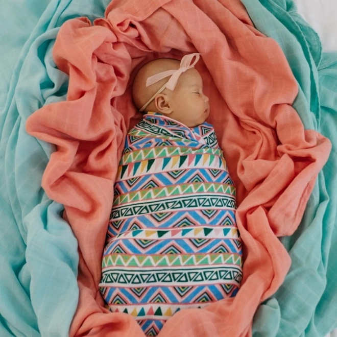 Tommy Lise musselinsvøb af økologisk bomuld Ethnic Festive 120 × 120 cm