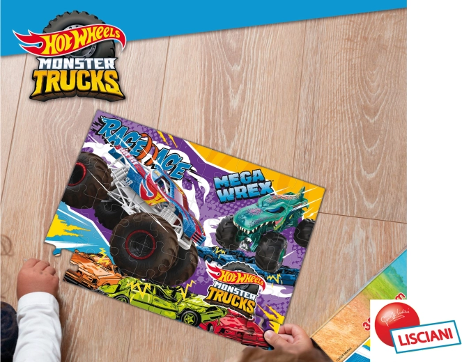 Hot Wheels-puslespil med 48 brikker, 35 × 25 cm