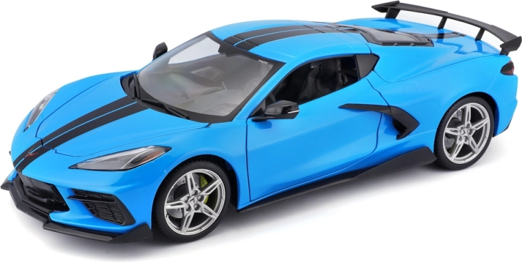 Maisto Chevrolet Corvette Stingray Coupe High Wing blå 1:18