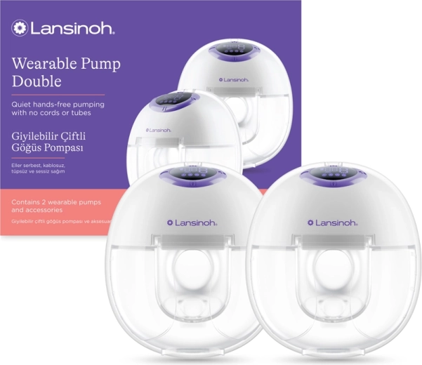 Lansinoh elektrisk dobbelt handsfree brystpumpe Duo