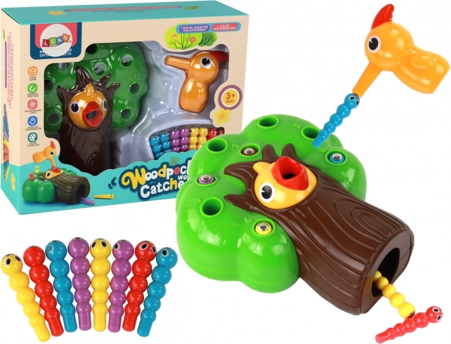 Magnetisk færdighedsleg: fang ormen og fodr fugleungen